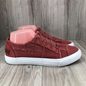 Blowfish Malibu Shoes Womens 8.5 Marley Muted Red Slip On Sneakers